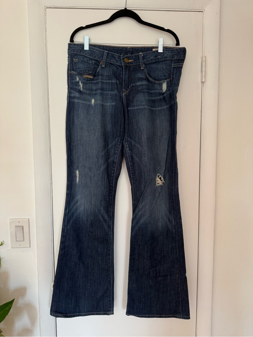 Gap Limited Edition Women’s Dark Blue Distressed Bootcut Jeans
